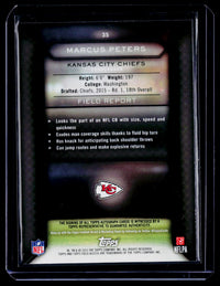 2015 Topps Field Access Marcus Peters Rookie Autograph #35 - back