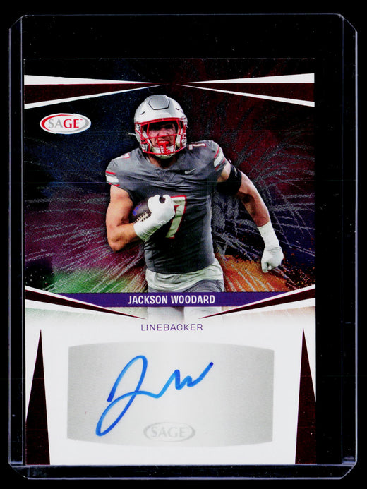 2025 SAGE Autograph High Series Jackson Woodard Auto #A-JW2 UNLV - front