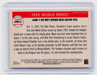 2025 Topps Chrome 1955 World Series Pee Wee Reese #55WS-2 Brooklyn Dodgers - back