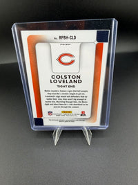 2025 Panini Donruss Optic Rookie Phenom Colston Loveland Blue Hyper RPBH-CLD - back