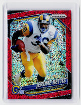 2025 Panini Prizm Football Jerome Bettis Red Disco Prizm #235 Los Angeles Rams - front