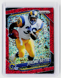 2025 Panini Prizm Football Jerome Bettis Red Disco Prizm #235 Los Angeles Rams - front
