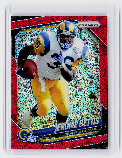 2025 Panini Prizm Football Jerome Bettis Red Disco Prizm #235 Los Angeles Rams - front