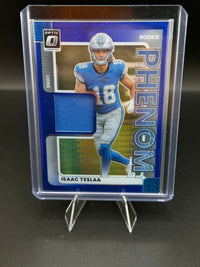 2025 Panini Donruss Optic Rookie Phenom Isaac TeSlaa Blue Hyper Prizm RPBH-ITA - front