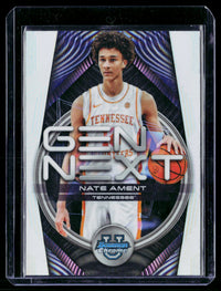 2025 Topps Bowman Chrome University Gen Next Refractor Nate Ament GN-10 Tennessee - front