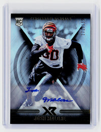 2017 Panini XR Football Josh Malone Rookie Autographs #102 RC Auto /199 - front