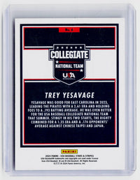 2024 Panini USA Baseball Stars & Stripes Trey Yesavage #6 - back