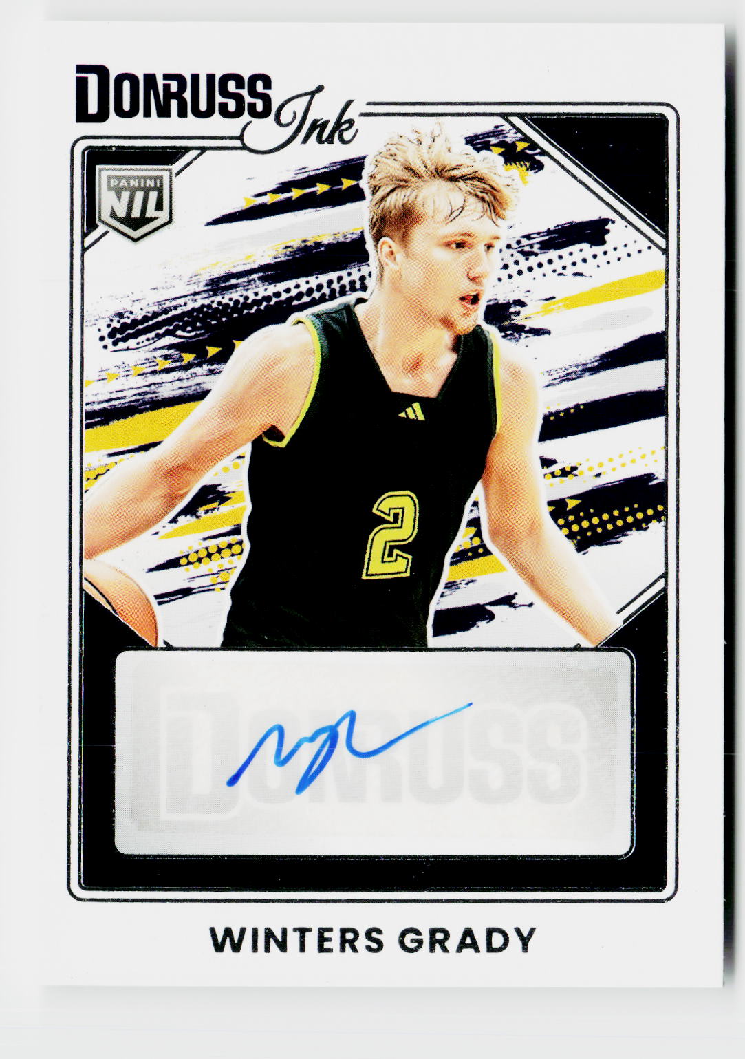 2025 Panini Donruss Ink Winters Grady Autograph Card #INK-WGD - front
