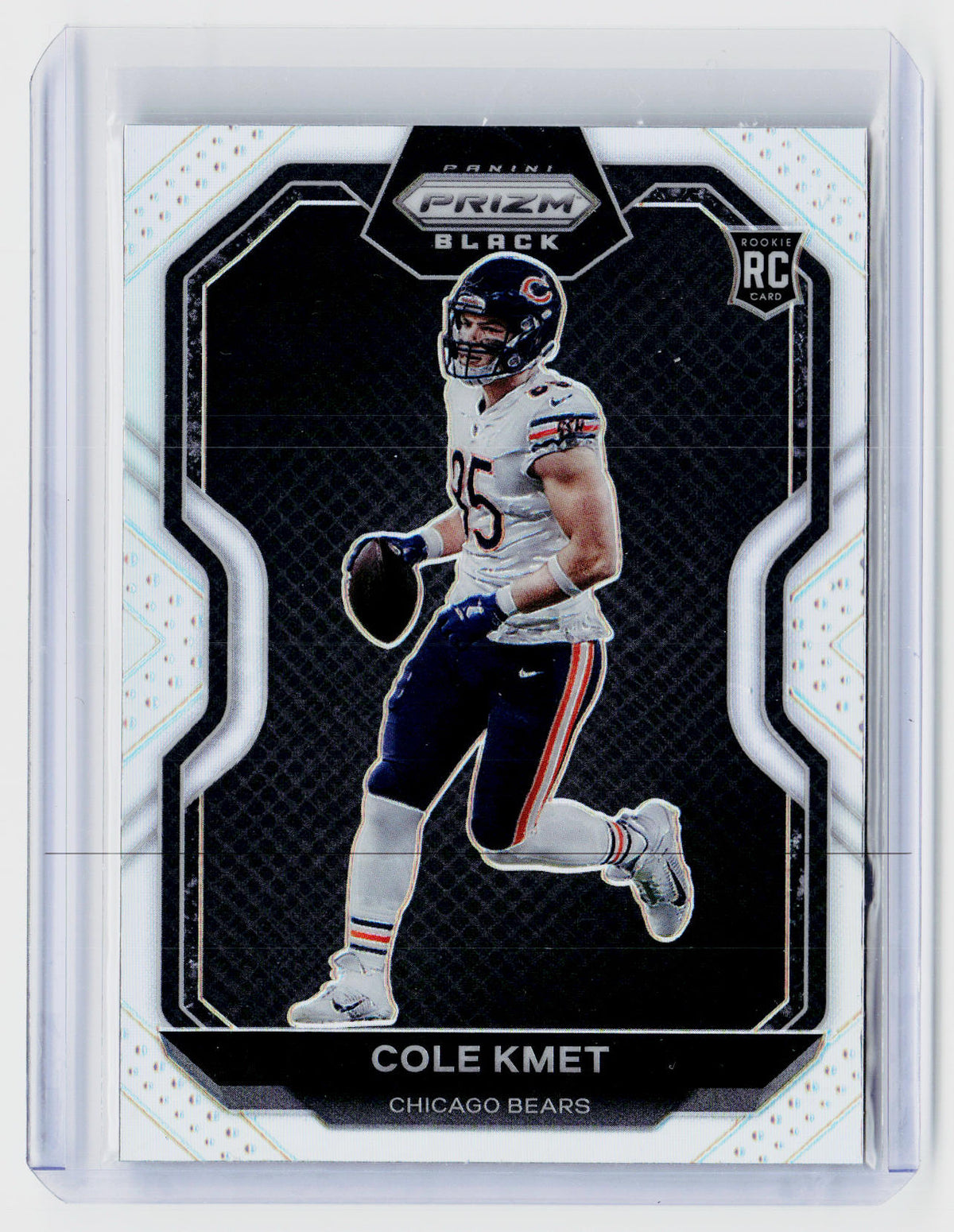 2020 Panini Chronicles Prizm Black Silver #PB-17 Cole Kmet - front