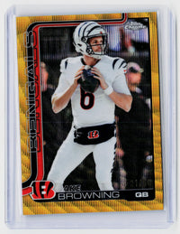 2025 Topps Chrome Jake Browning #63 Football Gold /10 - front