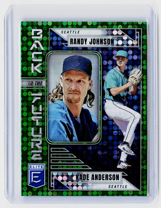 2026 Panini Donruss Elite Back to the Future Green Randy Johnson Kade Anderson #1 - front