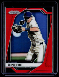2025 Panini Prizm Baseball Cooper Pratt Red Prizm #6 /299 - front