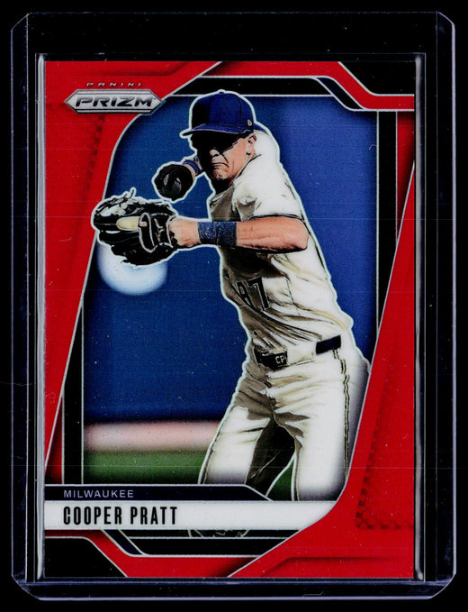 2025 Panini Prizm Baseball Cooper Pratt Red Prizm #6 /299 - front