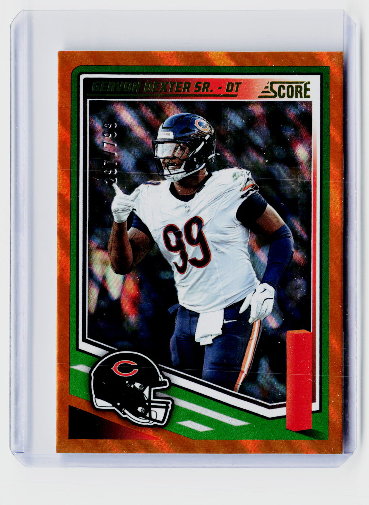 2025 Panini Score Football Gervon Dexter Sr. #189 Chicago Bears /799 - front