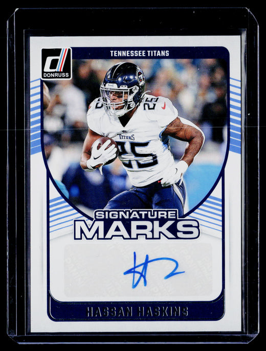 2024 Panini Donruss Football Signature Marks Hassan Haskins Autograph #SMA-HHA - front