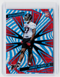 2025 Panini Revolution Football James Pearce Jr. RC #218 /499 Atlanta Falcons - front