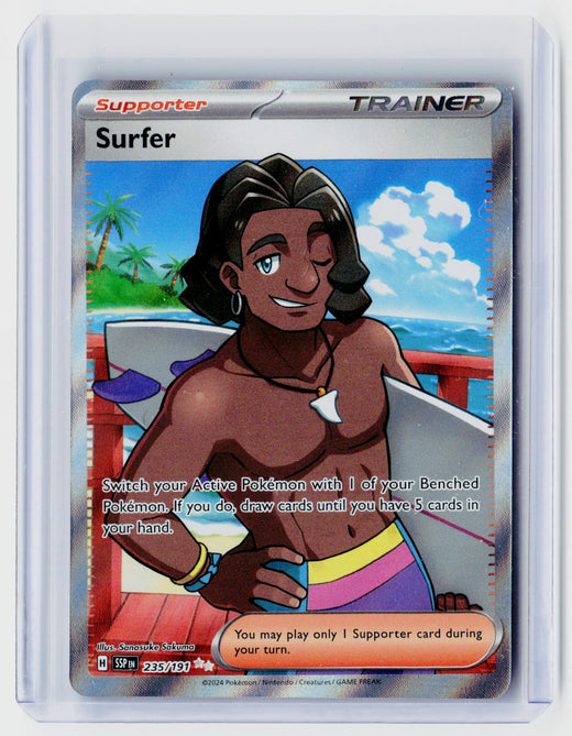 2024 Pokémon Surging Sparks Surfer Special Illustration Rare 235/191 - front