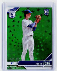 2026 Panini Donruss Elite Baseball Jonah Tong Aspirations Rookie Card #68 /299 - front
