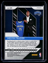 2018-19 Panini Prizm Melvin Frazier Rookie Card #109 Orlando Magic - back