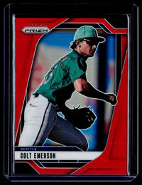 2025 Panini Prizm Baseball Colt Emerson #23 Red Prizm /299 - front