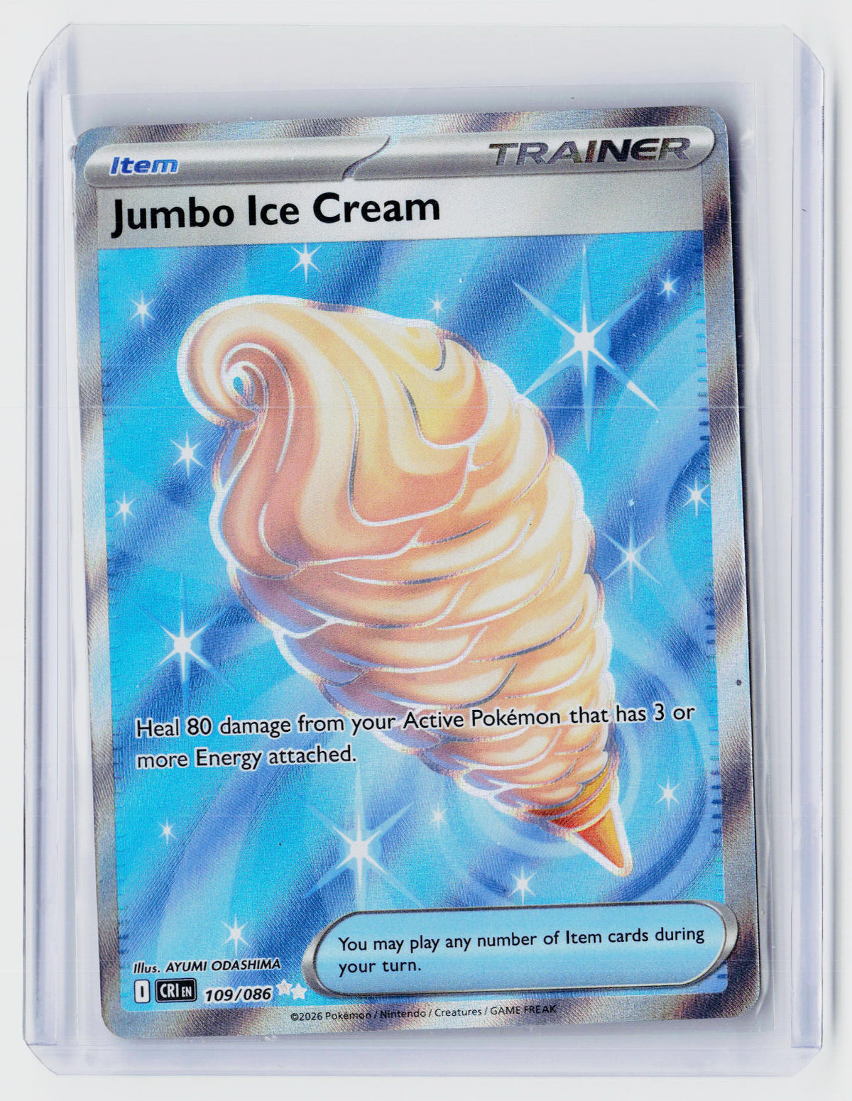 Jumbo Ice Cream 109/086 Pokémon Mega Evolution—Perfect Order - front