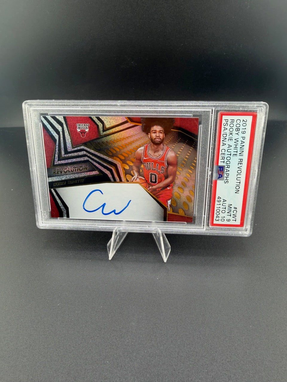 2019 Panini Revolution Coby White Rookie Autographs #RA-CWT PSA 9 Auto 10 - front