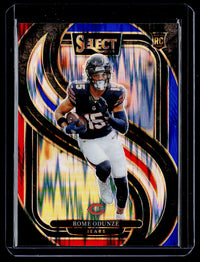2024 Panini Select Football Rome Odunze Premier Level RC #136 Chicago Bears - front