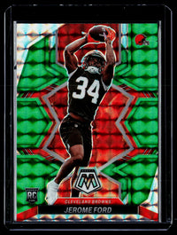 2022 Panini Mosaic Jerome Ford Rookie Reactive Green #353 - front