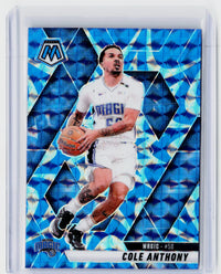 2024-25 Panini Mosaic Basketball Cole Anthony Blue Mosaic #92 Orlando Magic - front