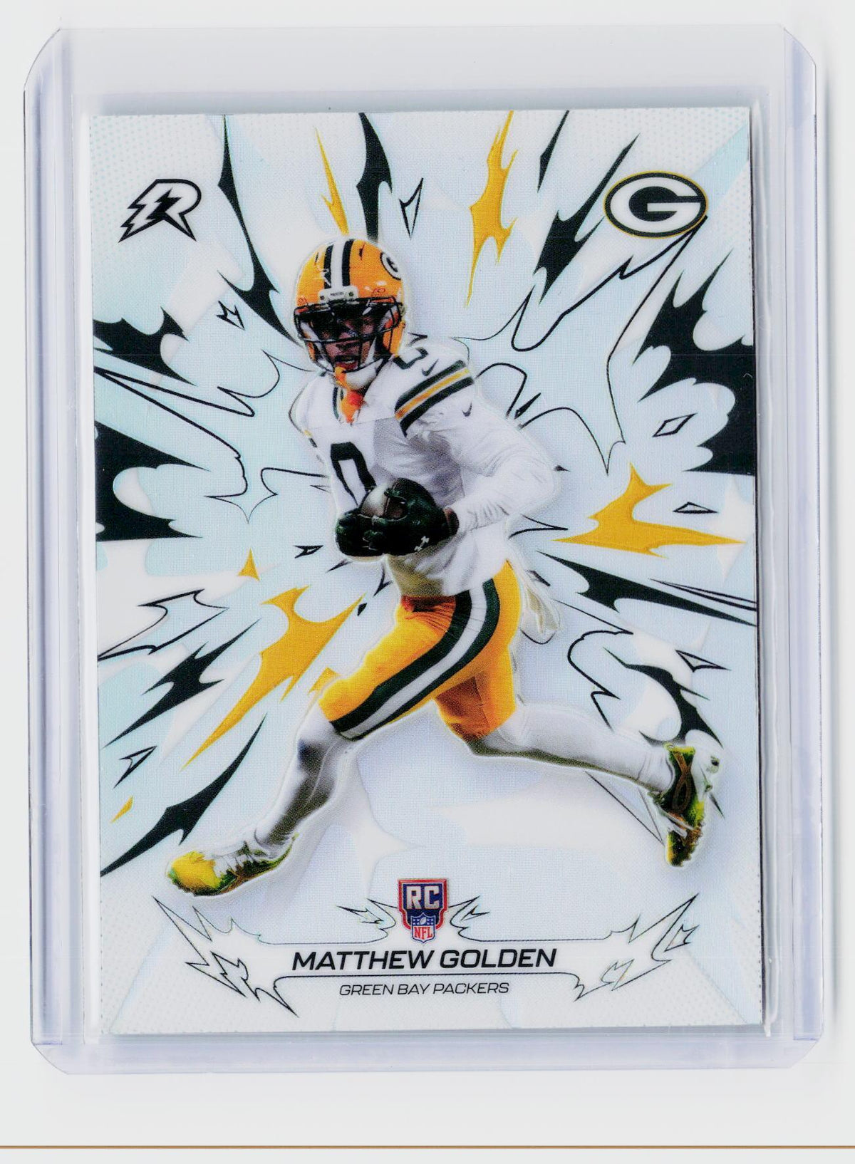2025 Topps Chrome Football Matthew Golden RC Refractor #133 Green Bay Packers - front