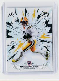 2025 Topps Chrome Football Matthew Golden RC Refractor #133 Green Bay Packers - front