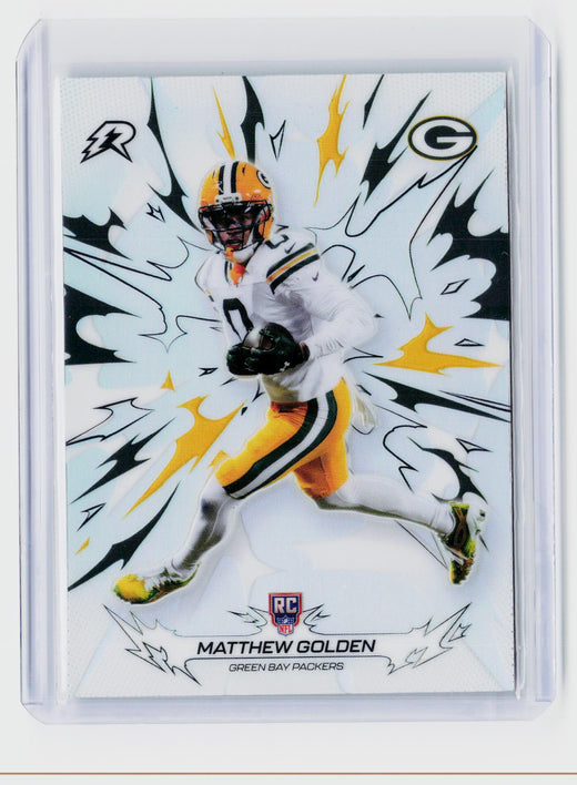 2025 Topps Chrome Football Matthew Golden RC Refractor #133 Green Bay Packers - front