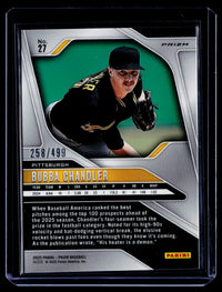 2025 Panini Prizm Baseball Bubba Chandler #27 pulsar Prizms /499 - back