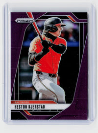 2025 Panini Prizm Baseball Heston Kjerstad #211 Purple Prizm /149 - front