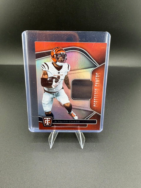 2024 Panini Totally Certified Certified Gamers Ja'Marr Chase CG-JCE Memorabilia Card - front