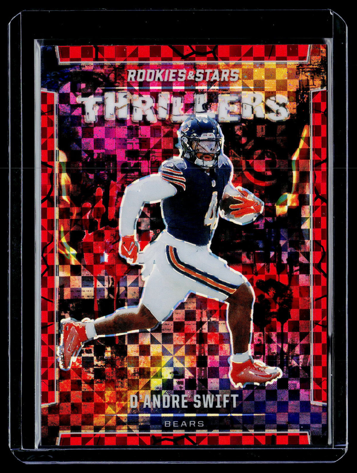 2024 Panini Rookies & Stars Thrillers D’Andre Swift Red Plaid #T-DST - front