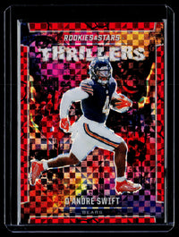 2024 Panini Rookies & Stars Thrillers D’Andre Swift Red Plaid #T-DST - front