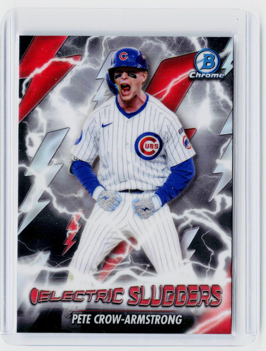 2026 Bowman Chrome Electric Sluggers ES-24 Pete Crow-Armstrong Chicago Cubs - front