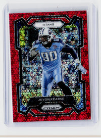 2023 Panini Prizm Football Jevon Kearse Red Disco Prizm #287 Tennessee Titans - front