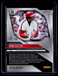 2025 Panini Prizm Baseball Dick Allen Blue Prizm #110 109/199 - back