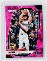 2024-25 Panini Prizm Basketball Shaedon Sharpe #144 Pink Ice Portland Trail Blazers - front