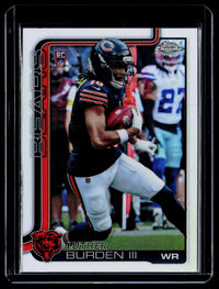 2025 Topps Chrome Refractor Rookie Luther Burden III #334 Chicago Bears - front