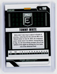2026 Panini Donruss Elite Baseball Tommy White #198 Oakland - back