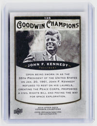 2019 Upper Deck Goodwin Champions #135 John F. Kennedy - back