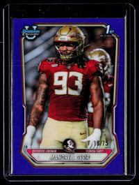 2026 Topps Bowman Chrome Mandrell Desir Rookie Purple Refractor #BCP-46 /75 - front