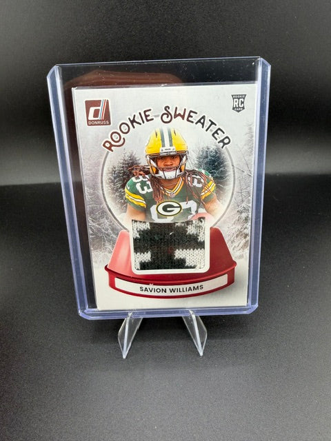 2025 Panini Donruss Rookie Sweater Savion Williams RC #SWE-SWS - front