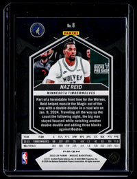 2023-24 Panini Mosaic Naz Reid #8 Minnesota Timberwolves - back