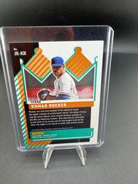 2025 Panini Donruss Jersey Kings Kumar Rocker Rookie Jersey Card JK-KR - back