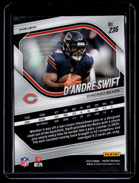2025 Panini Prizm Football D'Andre Swift Chicago Bears #236 - back