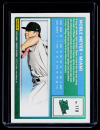 2025 Panini Donruss Rated Prospect Noble Meyer Green #110 /199 - back